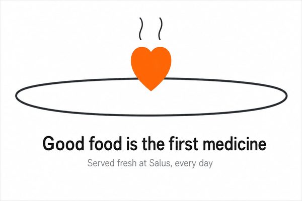 Good food is the first medicine - Salus Pharmaceuticals canteen