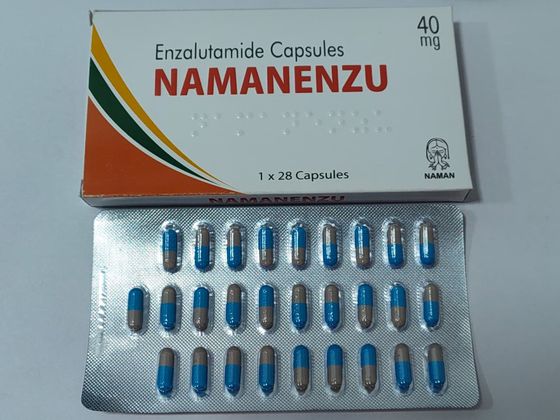 Enzalutamide Capsules 40 mg pack shot