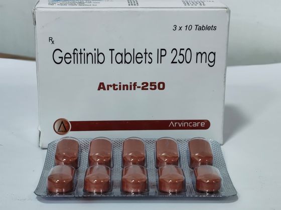 Gefitinib Tablets IP 250 mg pack shot