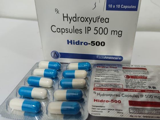 Hydroxyurea Capsules IP 500 mg pack shot