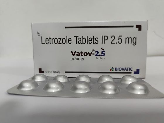 Letrozole Tablets IP 2.5 mg pack shot