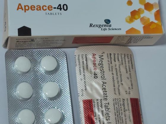 Megestrol Acetate Tablets IP 40 mg pack shot