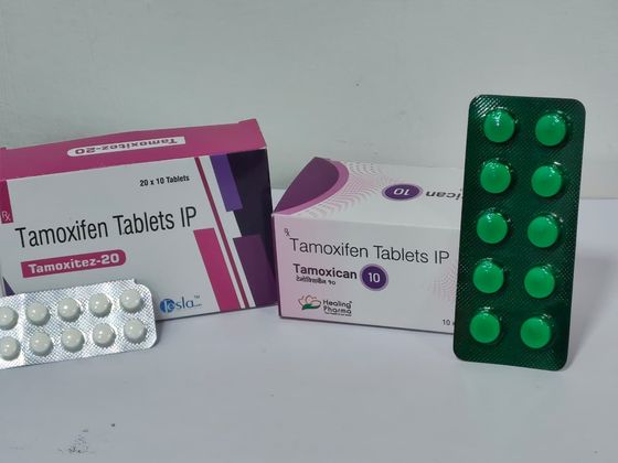 Tamoxifen Tablets IP 10 mg & 20 mg pack shot